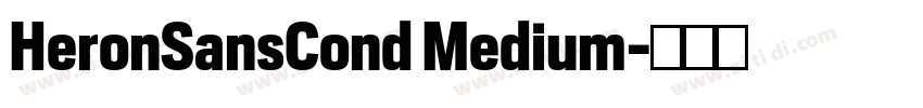 HeronSansCond Medium字体转换